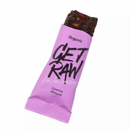 Get Raw lakris og mandel bar, 42 g, økologisk