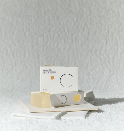 Såpestykke fra C Soaps med sitron og ingefær