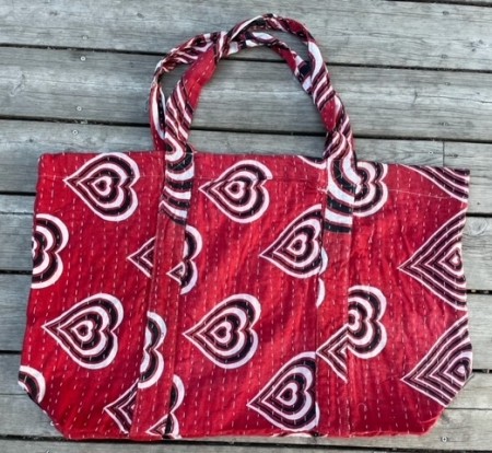 Strandbag, 100% bomullssari, no. 02