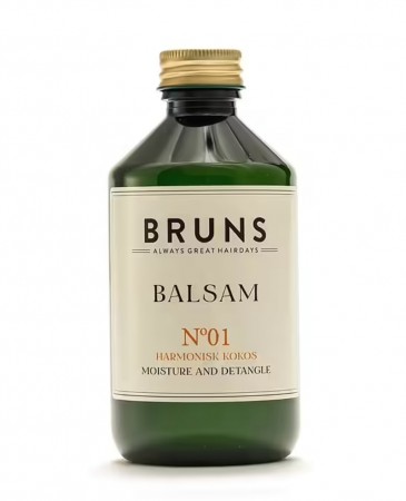 BRUNS BALSAM 01 - Fukt og antifloke - Harmonisk kokos, 300ml, økologisk
