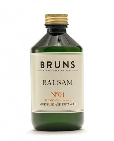 BRUNS BALSAM 01 - Fukt og antifloke - Harmonisk kokos, 300ml, økologisk (utgående vare)