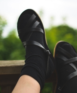 Bornholm (black), sandal fra Duckfeet