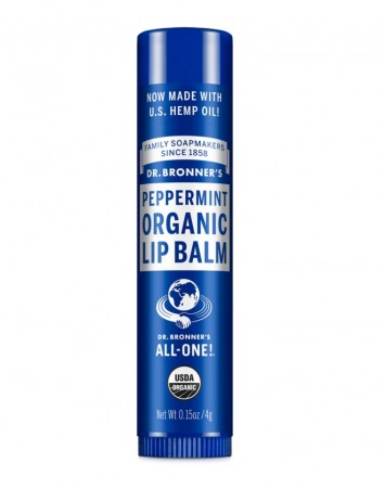Dr Bronner peppermint lip balm