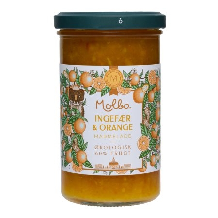 Appelsin- og Ingefærmarmelade, økologisk fra Rømer Vegan, 290g