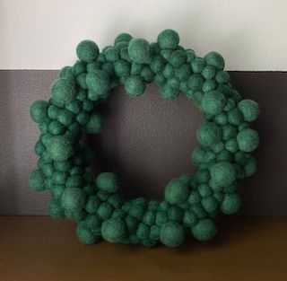 Julekrans i ull