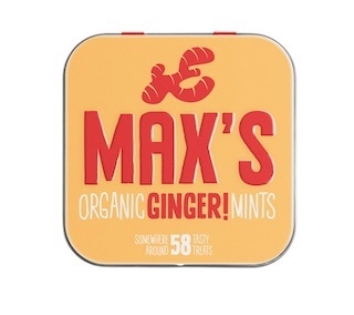Ingefær pastiller, økologisk fra Max`s Mint, 35g, vegansk