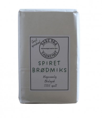 Spiret brødmiks av spelt fra Bare bra barnemat, økologisk, 500g