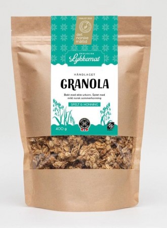 GRANOLA fra Lykkemat, 350g, økologisk