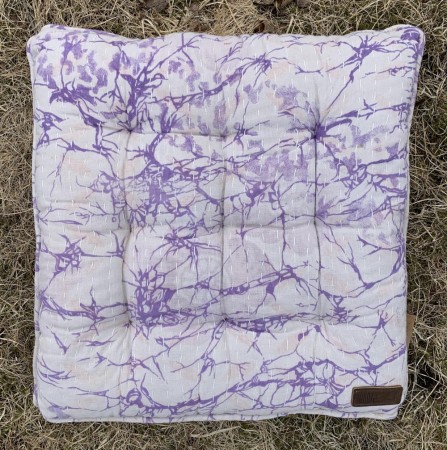 Sittepute av vintage sarier, 40 x 40 cm - No 67