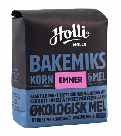 Holli mølle 4-korns bakeblanding, 1 kg, økologisk