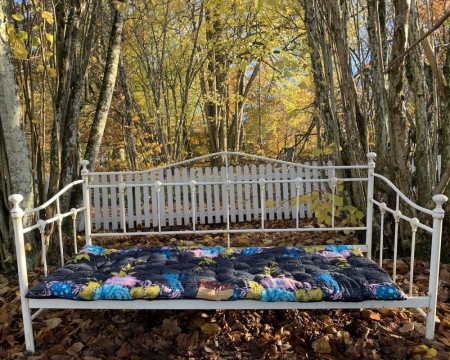 Madrass av vintage sarier, 180 x 70 cm - No 14