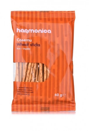 Saltstenger fullkorn, 60 g, økologisk, Harmonica d: 19.1.25)