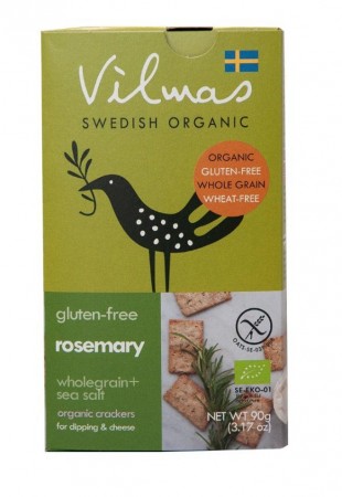 Fullkornskjeks m/rosmarin fra Vilmas, 90 g, økologisk
