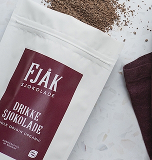 Drikke sjokolade, 60% Tanzania, Fjåk Sjokolade, økologisk