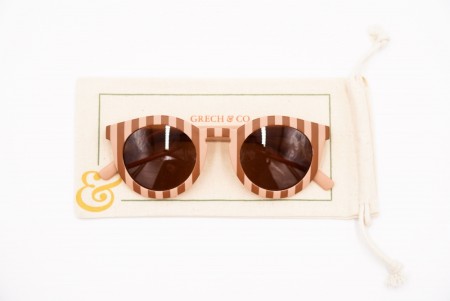 Unisex solbriller til voksne fra Grech & Co - Stripes Sunset + Tierra - Kommer!!