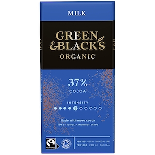 MELKESJOKOLADE, Øologisk fra GREEN & BLACK´S , 90G
