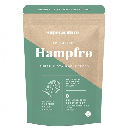 Hampfrø, 150g, Supernature (ikke økologiske)