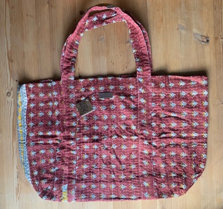 Strandbag/ stort nett 100% bomullssari, no. 02