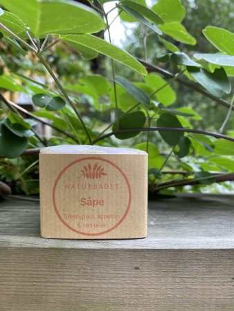 Såpe - Sitrongress, appelsin & rød leire, Naturbadet