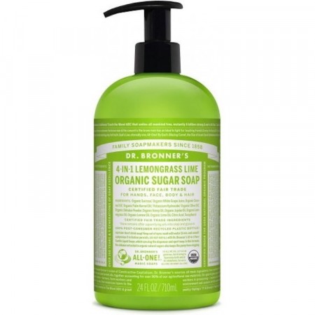 Dr. bronner´s ORGANIC SUGAR SOAP Lemongrass