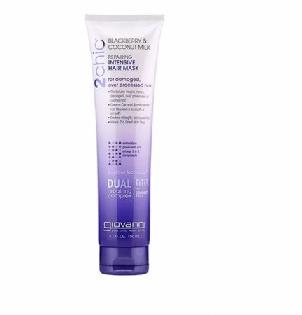 Bjørnebær & kokosmelk intesiv hårmaske fra Giovanni, 150ml