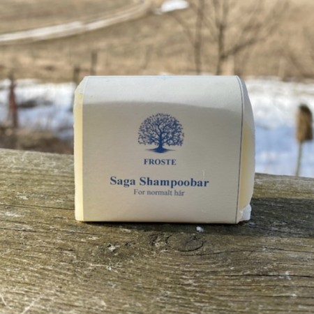 Saga sjampo/shampoo bar for normalt hår, Froste -midlertidig utsolgt