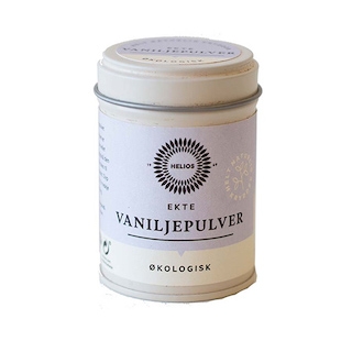 Ekte vaniljepulver, økologisk fra Helios,  10 g