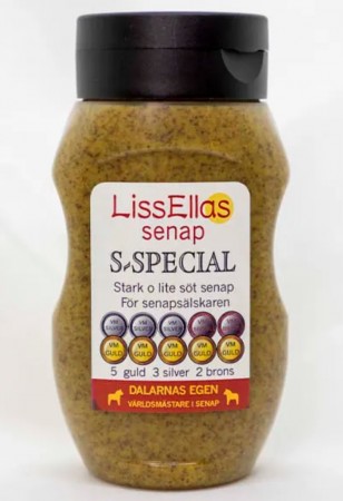 S-Spesial sennep fra LissEllas, 300 g (ikke øko) (BF: 05.10.23)