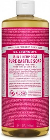 Dr. bronner Pure-Castile Liquid Soap Rose 473 ml