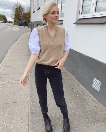Petite knit - stockholm slipover v-neck