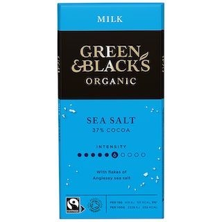 MELKESJOKOLADE SEA SALT, Økoloigsk fra GREEN & BLACK´S, 90G