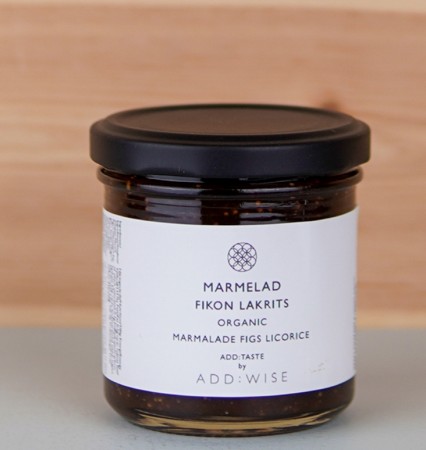 Svensk Marmelade med Fiken og Lakris fra Add Wise, 180g, økologisk