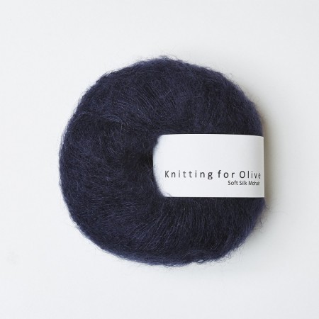 Soft silk mohair - Marineblå/Midnatsblå