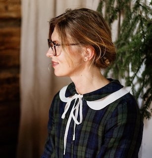 "Peter Pan collar large", hvit løskrage i lin, son de flor