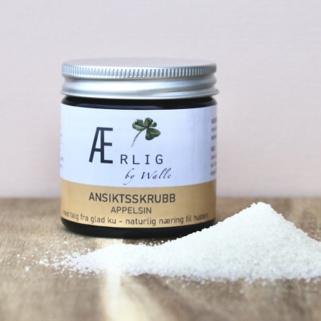 ANSIKTSSKRUBB APPELSIN fra Ærlig by Walle, 60 ML
