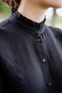 Son de flor, Emily Shirt, Long Sleeves, Black (str XS og S)