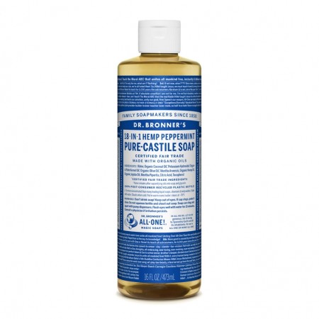 Dr. bronner peppermynte såpe 473 ml