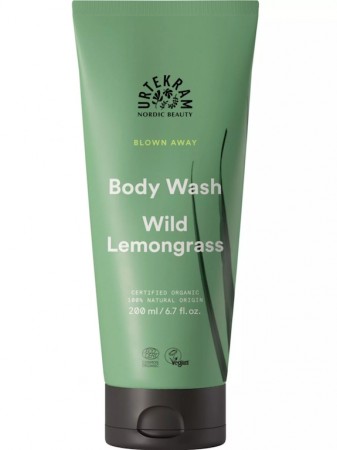 Urtekram Blown Away body wash wild lemongrass, 200 ml, økologisk