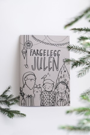 Stor fargeleggingsbok - JUL, Spring verksted