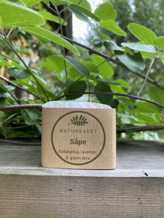 Såpe - Eukalyptus, lavendel & grønn leire, Naturbadet 