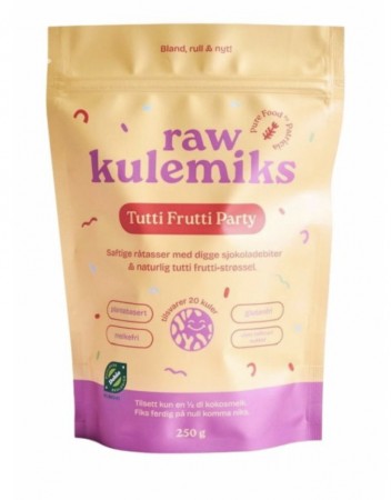 RAW miks, Party, 250 g, økologisk, Pure Food (d: 1.9.25)