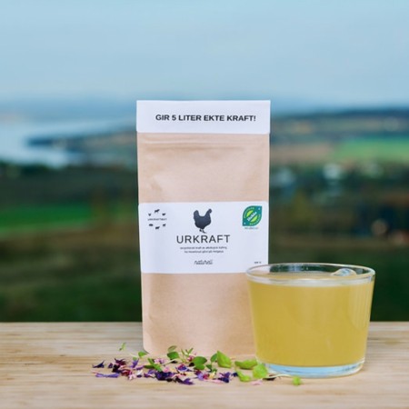 Urkraft - kyllingkraft naturell med havsalt - kollagenrik! - Gir 5 L ekte kraft! Økologisk