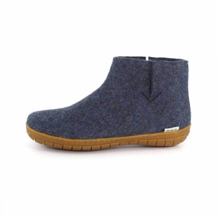 Tøffel/støvel med naturgummi fra Glerups, Denim  (str 36, 37, 40, 42 og 43)