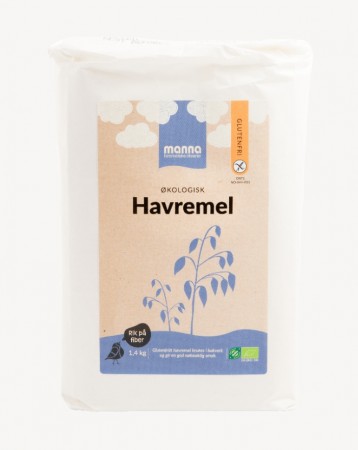 Havremel, økologisk fra Manna, 1,4 kg