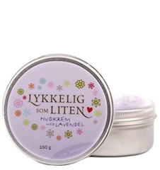 Hudkrem med lavendel fra Lykkelig som Liten