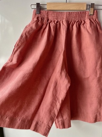 Hike shorts, linshorts fra Linenfox, blush salmon