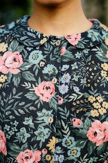 Son de flor, Peter Pan Collar Shirt, Secret Garden (str XS og S)