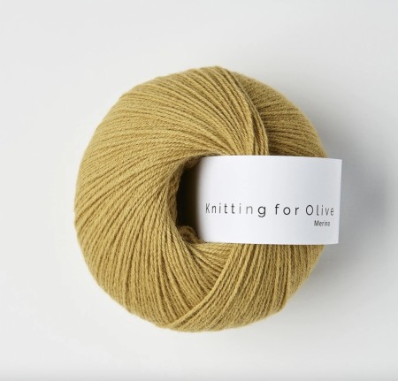 Merino - støvet honning, knitting for olive