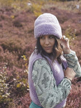 Ull-lue lilla fra We Are Wovens