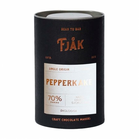 Drikkesjokolade 220g Pepperkake, Fjåk, økologisk